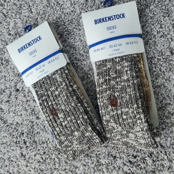 Bundle of Two Birkenstock Cotton Slub Socks, Melange,  M9 - M11 - Picture 1 of 6